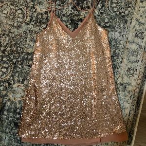 Sequined Mini Dress